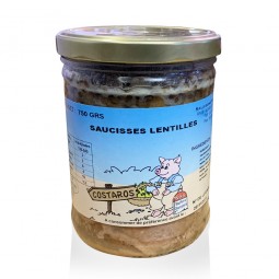 Saucisses lentilles - 700g